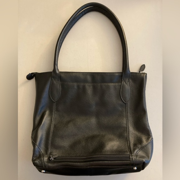 Lodis Black Leather Purse, Shoulder bag, Floral lining - Picture 2 of 16